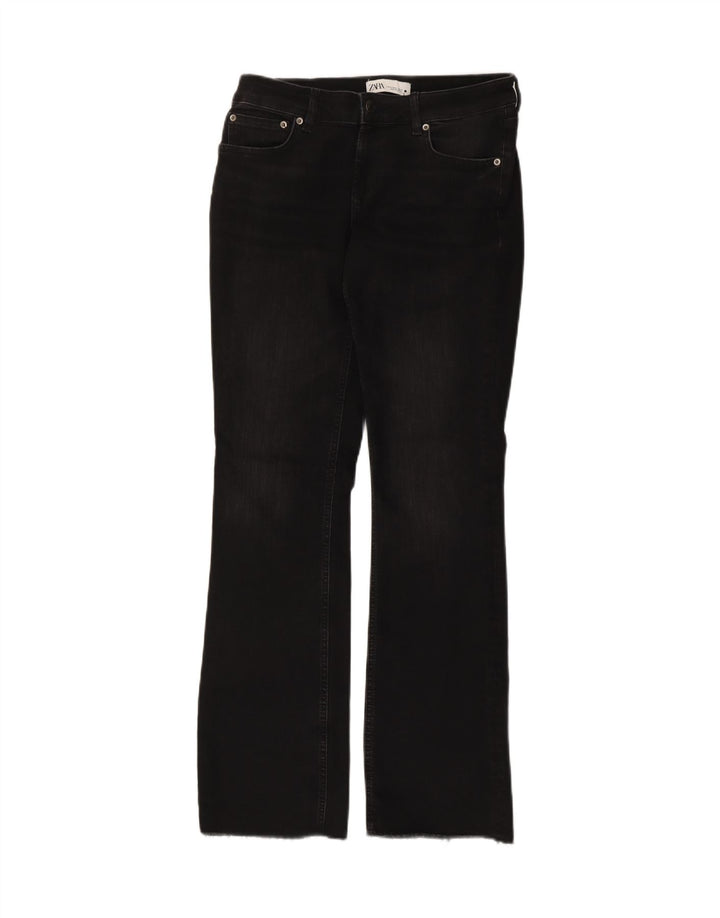 Jeans Bootcut da donna Zara EU 40 medio W30 L31 cotone nero