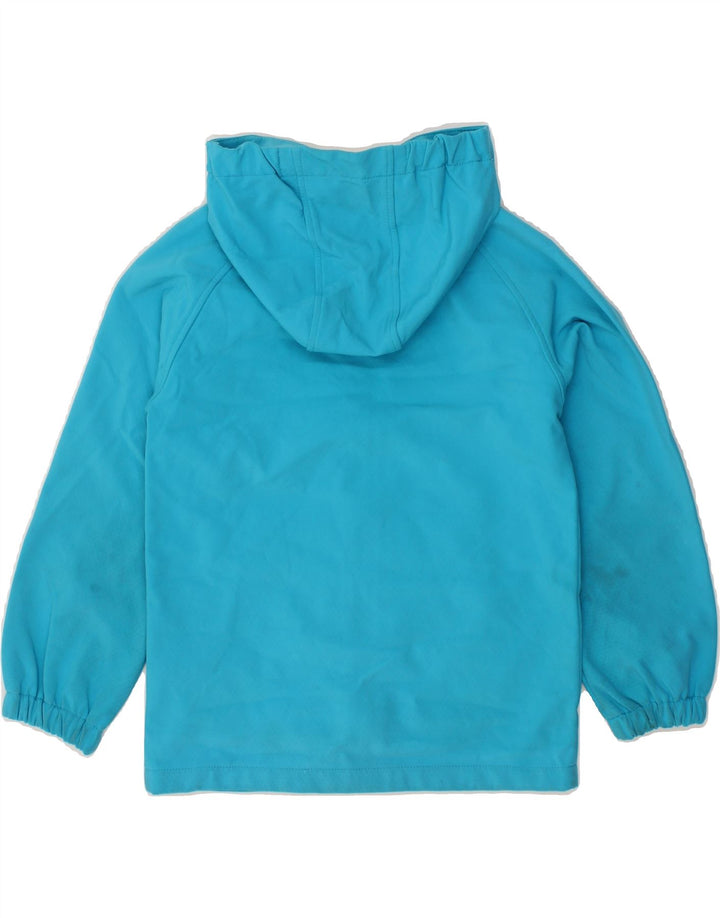 MOUNTAIN WAREHOUSE Boys Hooded Rain Jacket 9-10 Years Blue Polyester Vintage Mountain Warehouse and Second-Hand Mountain Warehouse from Messina Hembry 