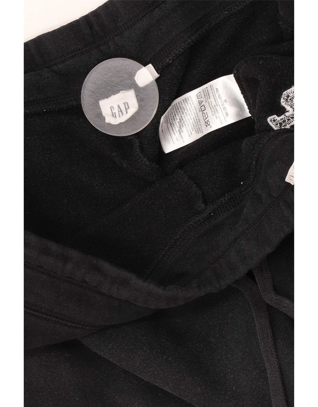 Pantaloni da tuta grafici da donna Gap UK 14 cotone nero medio