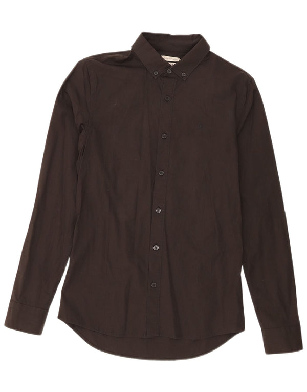 Camicia Calvin Klein Jeans da uomo extra slim fit piccola in cotone nero