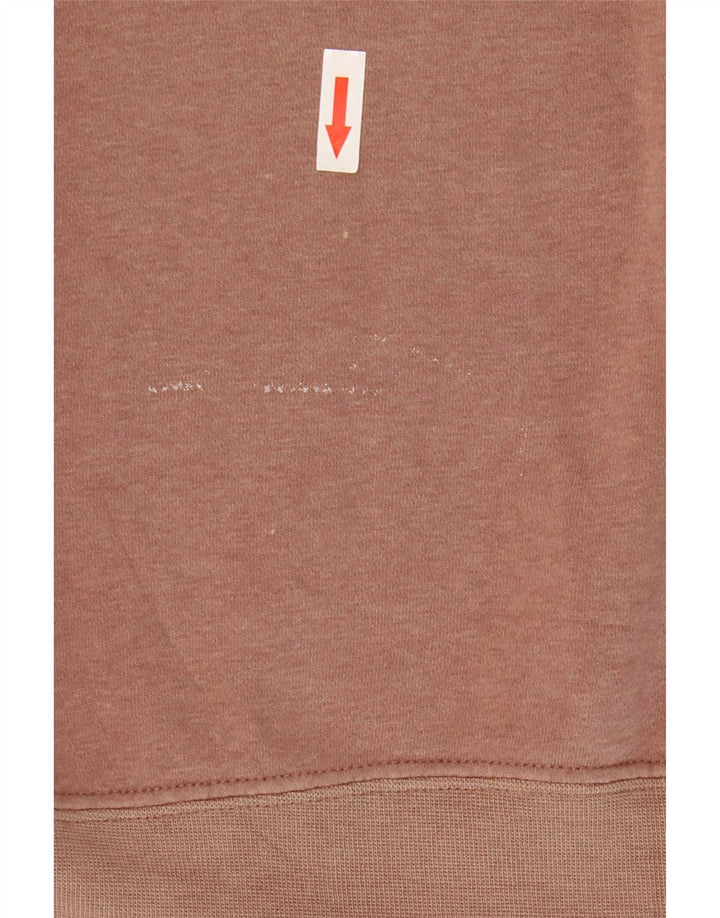 Felpa con cappuccio grafica lunga oversize da donna Nike UK 14 Marrone medio