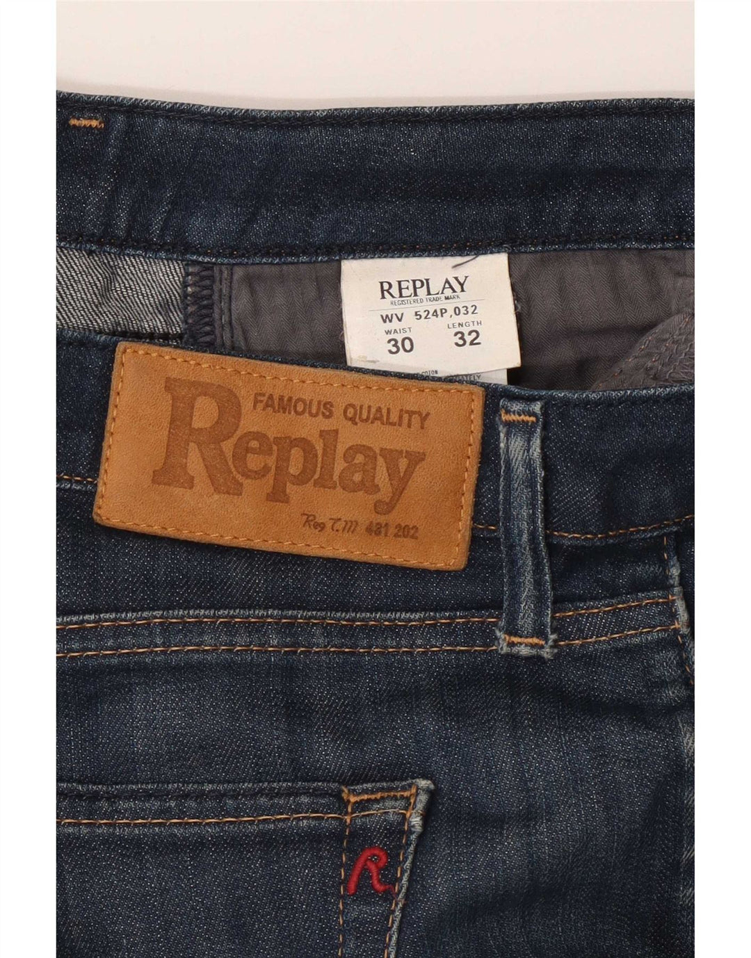 Jeans bootcut da donna Replay W30 L32 cotone blu navy
