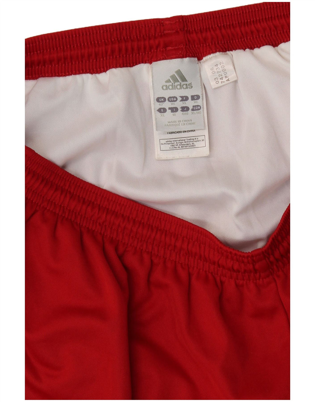 ADIDAS Mens Climalite Sport Shorts 2XL Red Polyester