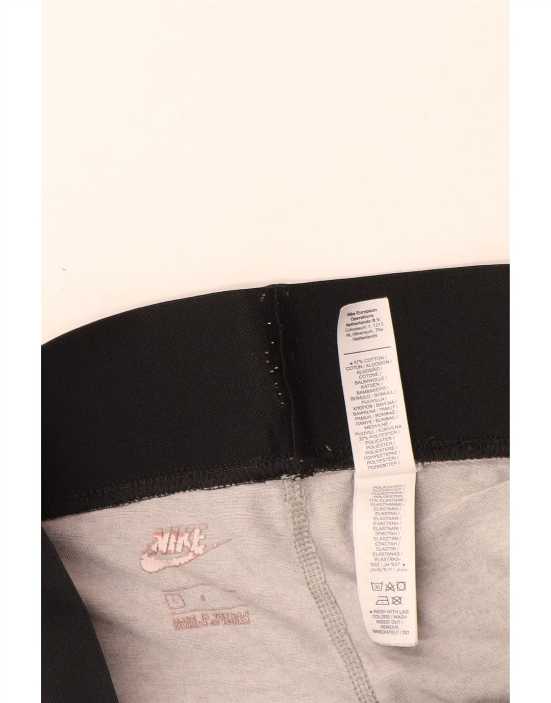 Leggings grafici da donna NIKE UK 16 grande cotone grigio