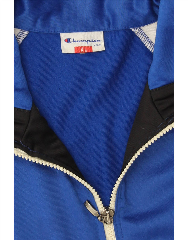 Giacca da tuta da uomo Champion XL Poliestere color block blu
