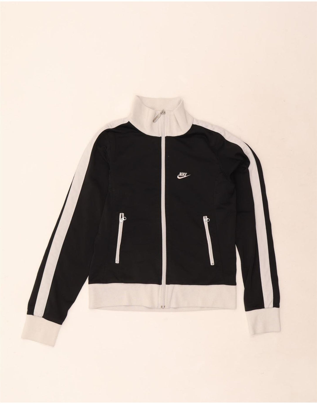 Tuta intera da donna Nike UK 8/10 Small Nero Colourblock Poliestere