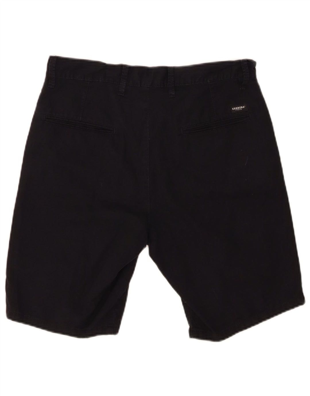 CARRERA Mens Regular Chino Shorts W36 Large Black Cotton