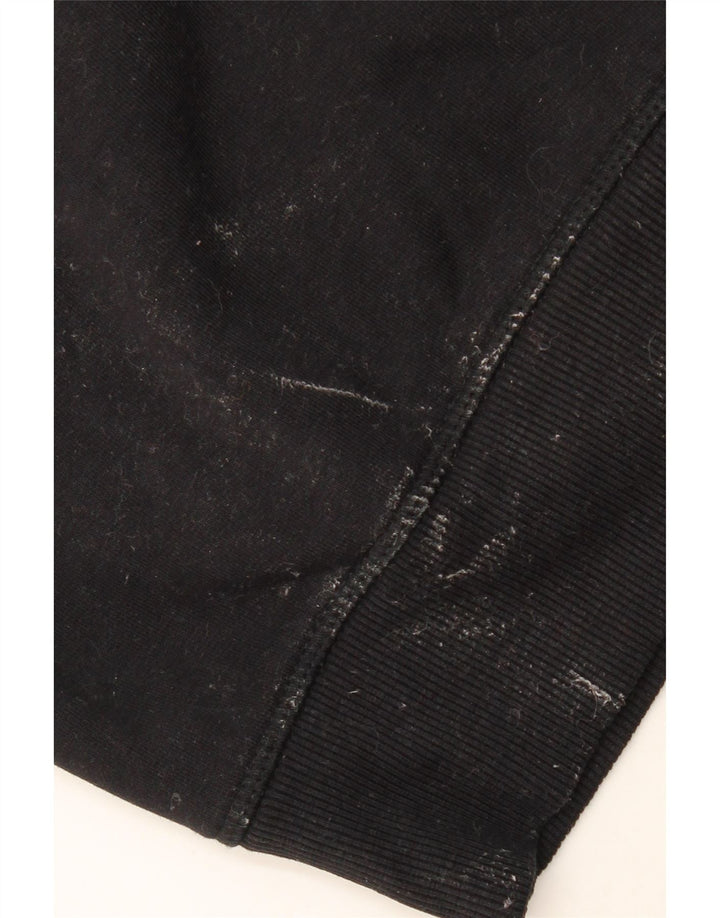 KANGAROOS Felpa con cappuccio e zip grafica da uomo in cotone nero medio