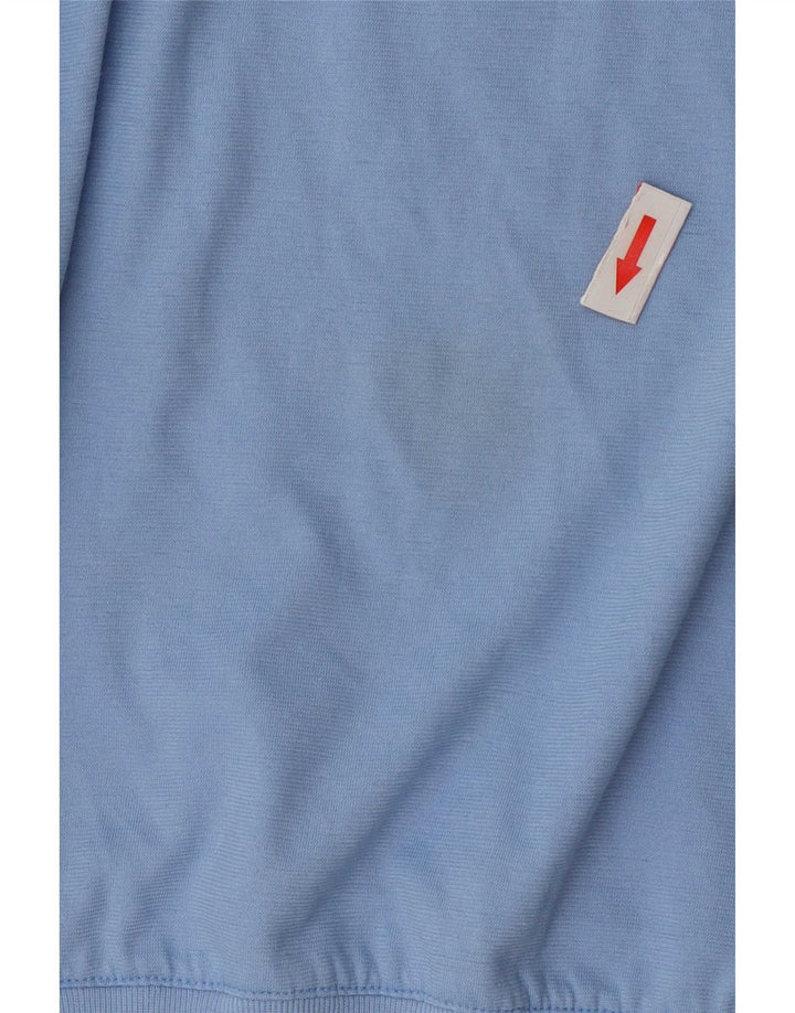 Polo vintage da uomo XL color block blu