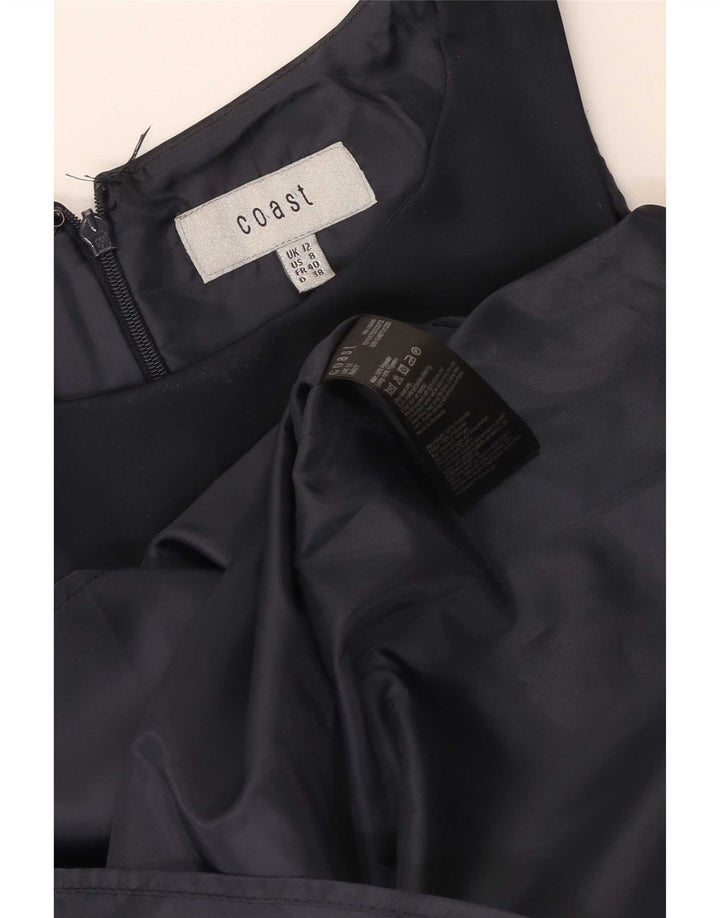Abito a trapezio senza maniche da donna Coast UK 12 Poliestere blu navy medio