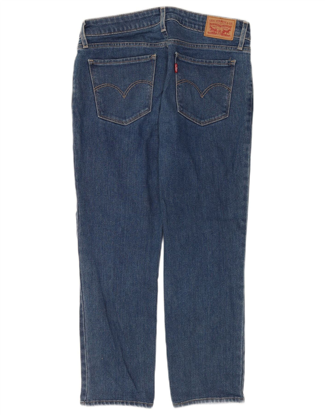 LEVI'S Jeans 712 Crop Slim da Donna W29 L24 Cotone Blu