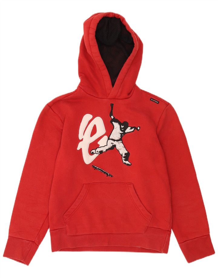 Maglione con cappuccio grafico da uomo ENERGIE piccolo in cotone rosso
