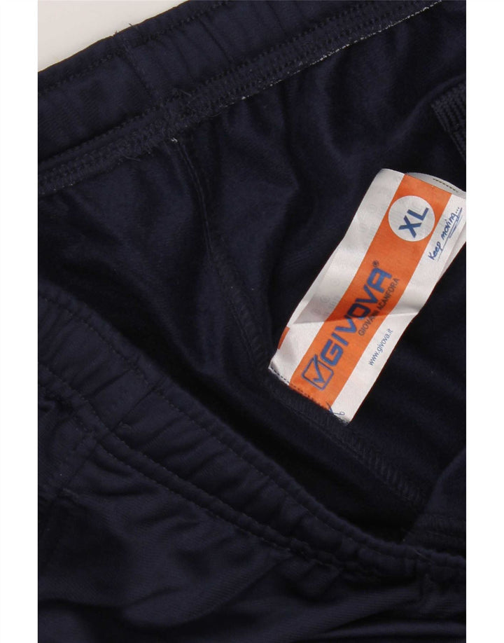 Pantaloni da tuta con grafica da uomo Givova Joggers XL poliestere blu navy
