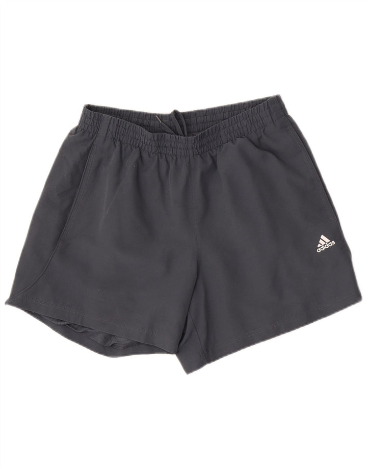 Pantaloncini sportivi Adidas Climalite da uomo in poliestere grigio medio