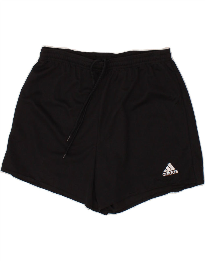 ADIDAS Womens Sport Shorts UK 12-14 Medium  Black Polyester Vintage Adidas and Second-Hand Adidas from Messina Hembry 