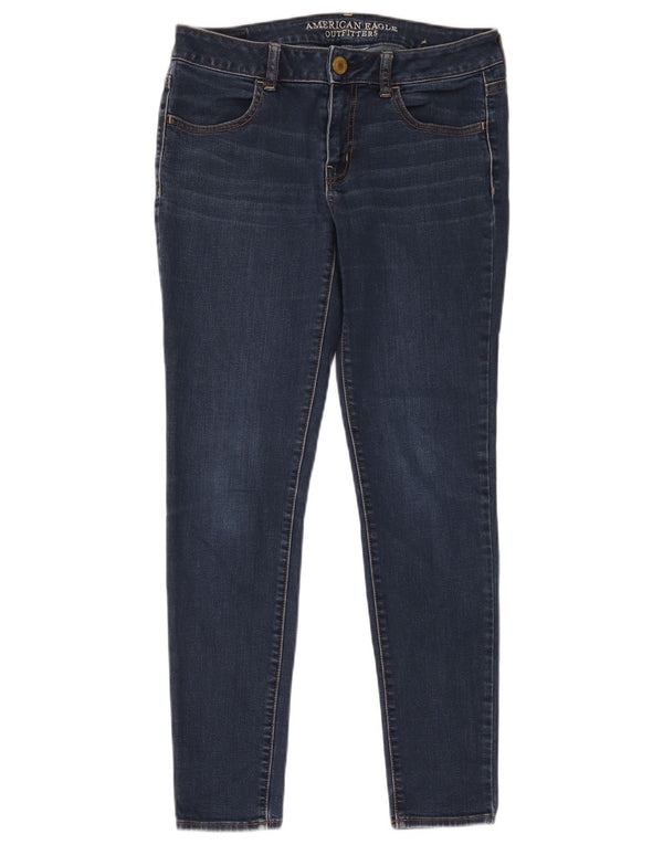 Jeans skinny da donna American Eagle Outfitters UK 12 Medium W32 L29 Blu Navy