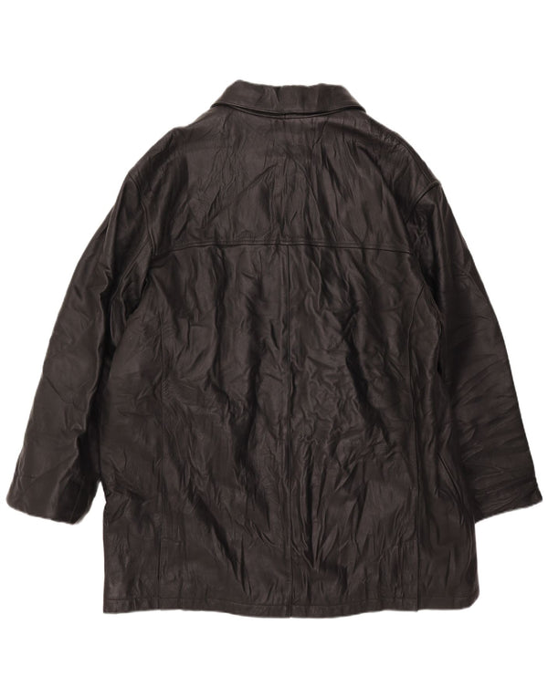 Private Cappotto in pelle da uomo XL Nero