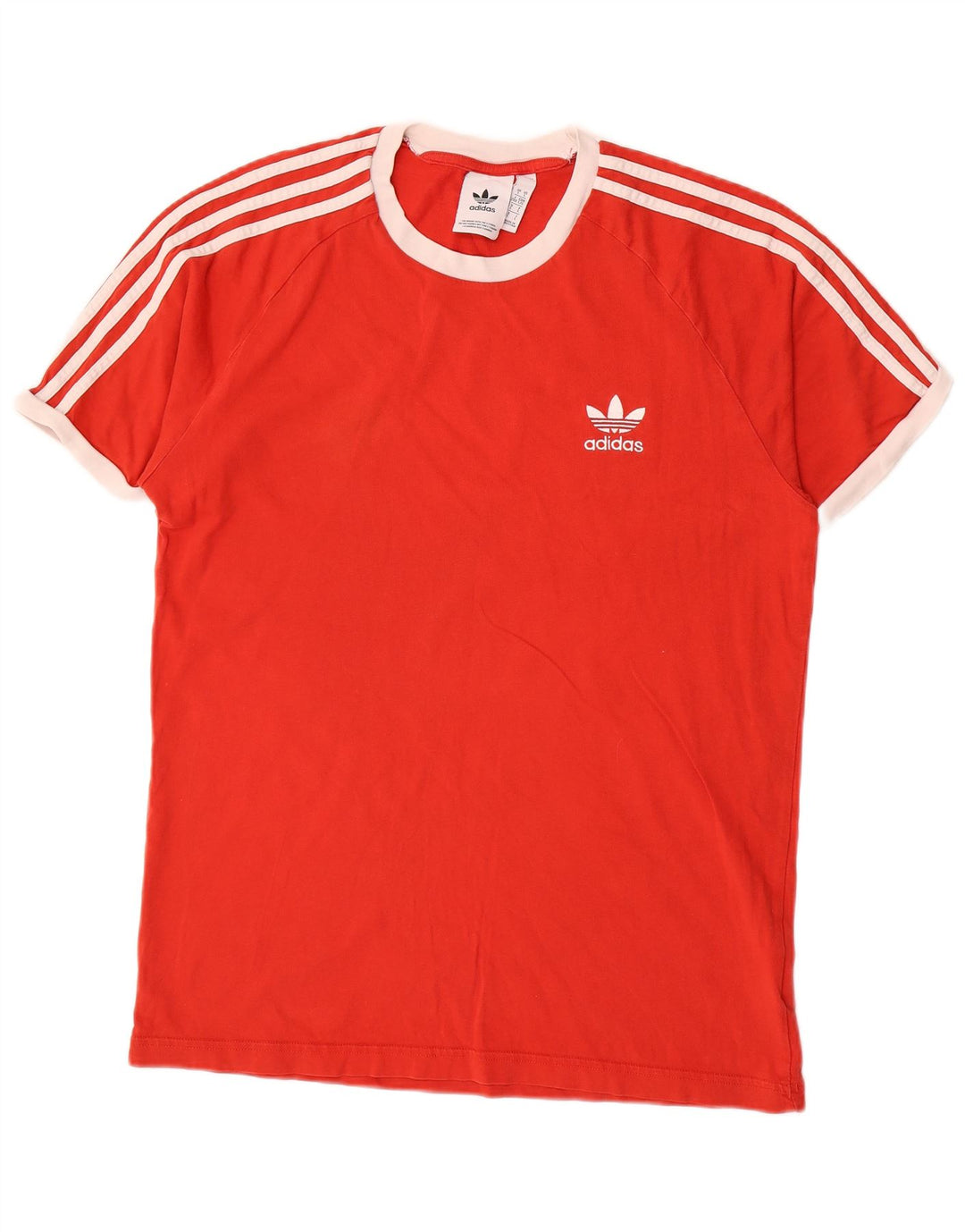 T-shirt da uomo Adidas Top Large rossa in cotone