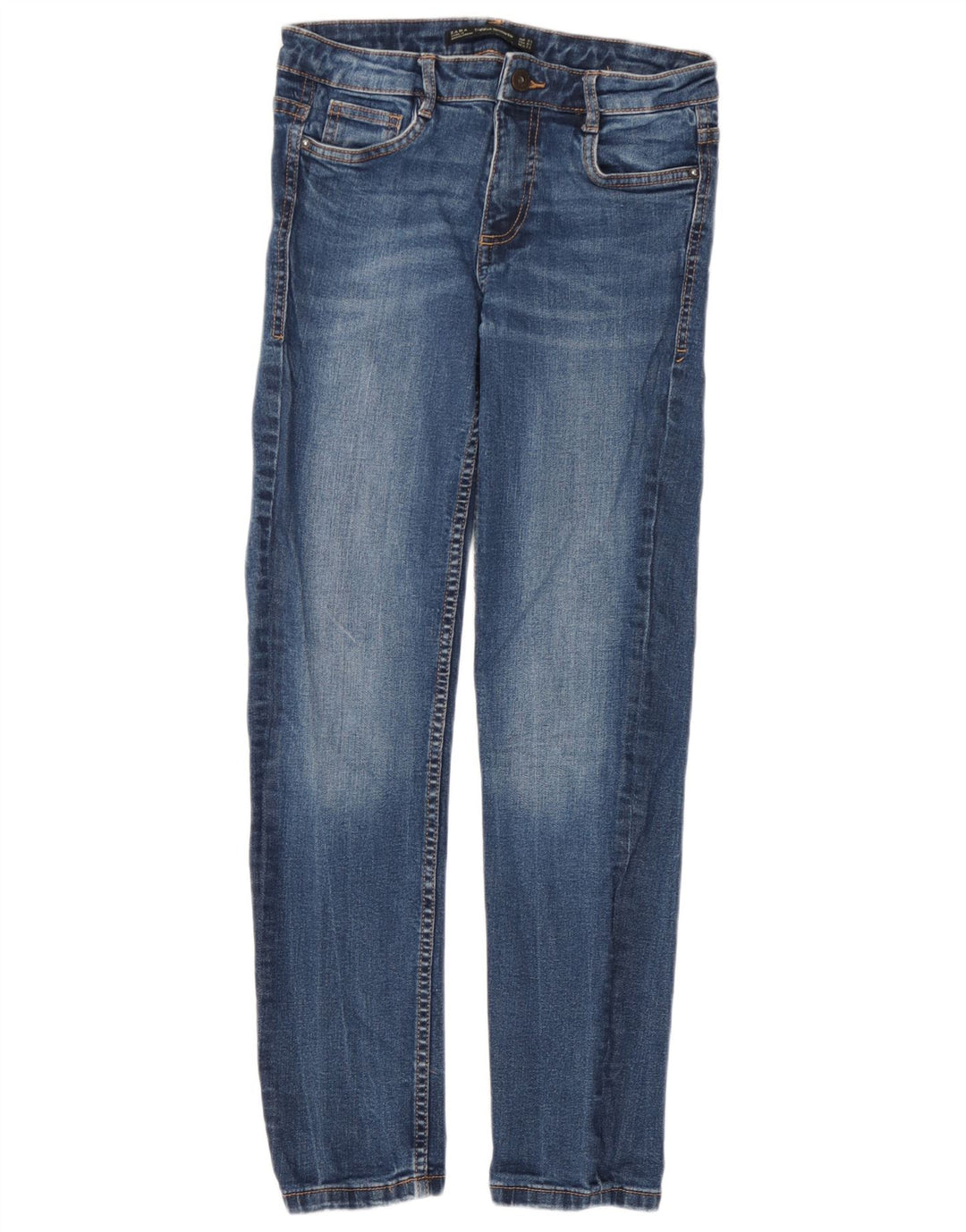 Jeans Zara Trafaluc Slim da donna EU 38 Small W28 L27 Blu
