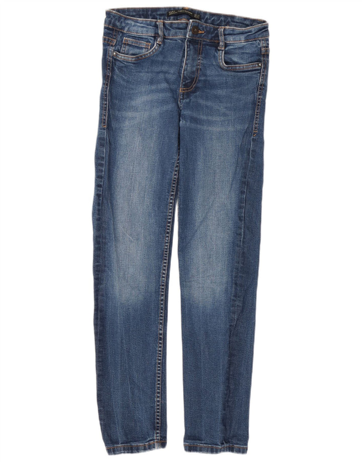 Jeans Zara Trafaluc Slim da donna EU 38 Small W28 L27 Blu
