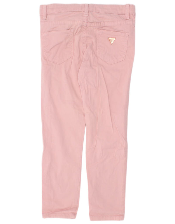 Pantaloni Guess Slim Casual Bambina 4-5 Anni W22 L18 Cotone Rosa