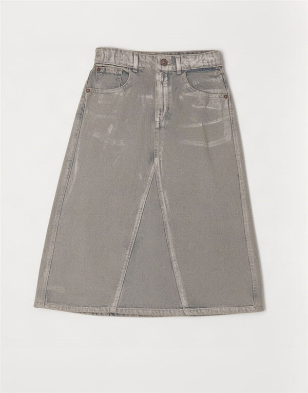 Gonna di jeans a vita alta per ragazze Zara 11-12 anni W25 cotone blu