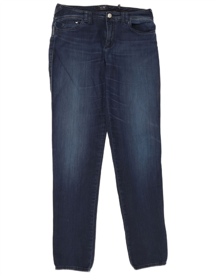 Jeans slim da donna Armani W29 L32 Blu navy