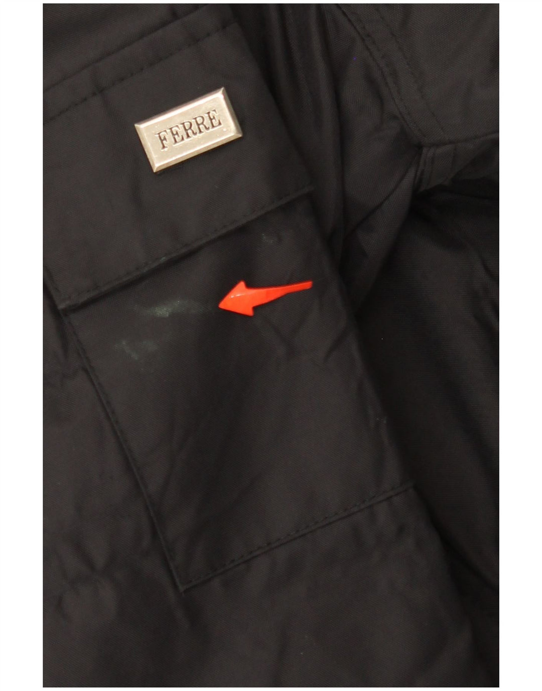 GIANFRANCO FERRE Mens Windbreaker Jacket UK 40 Large Black Polyamide