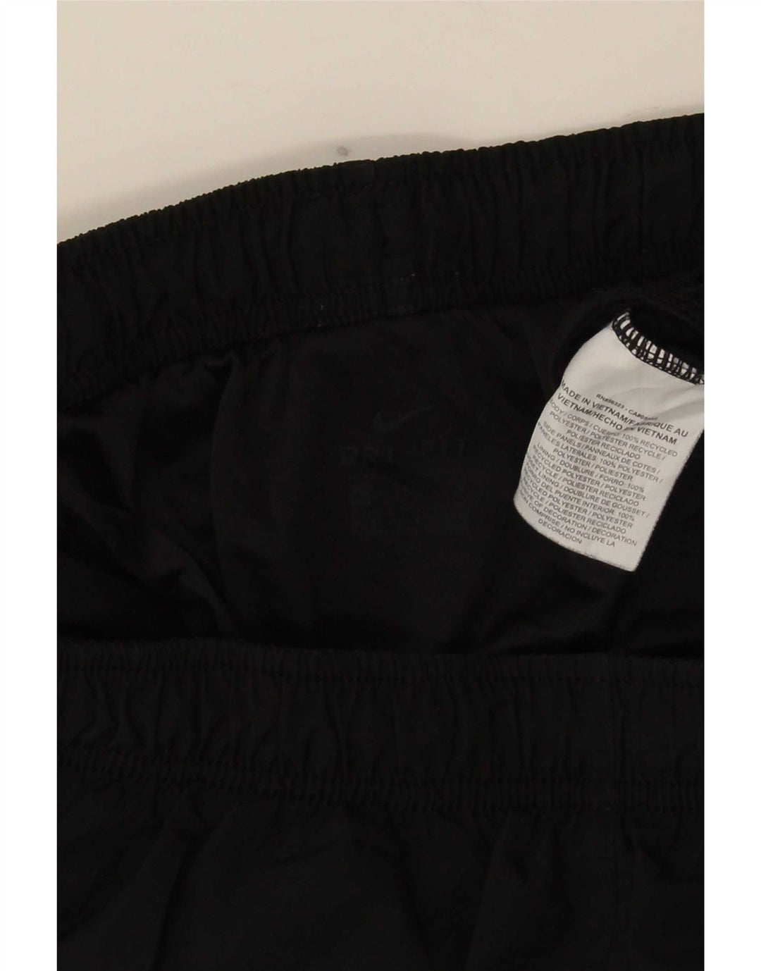 Pantaloncini sportivi Nike Dri Fit da donna UK 16 Large Nero Poliestere