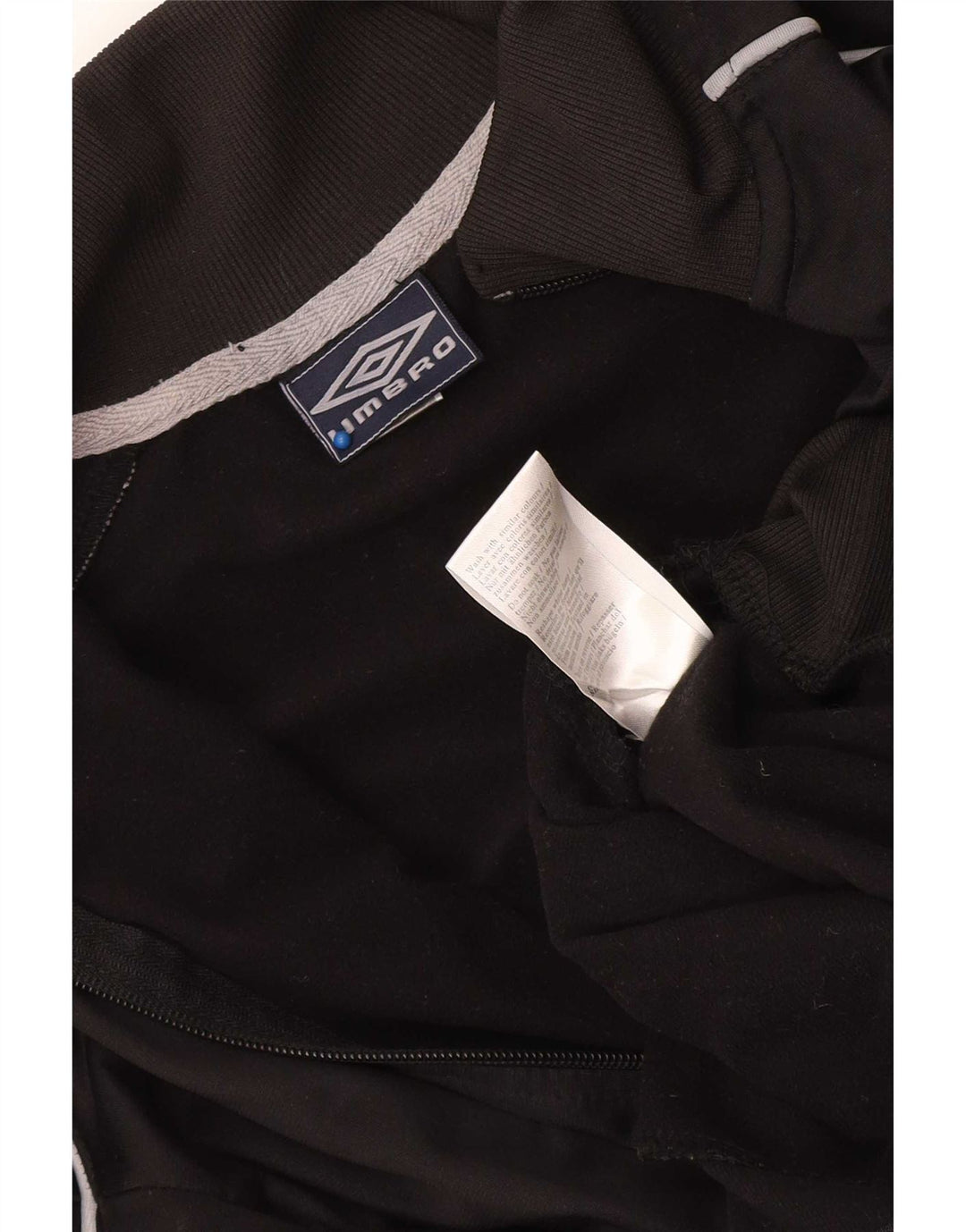 Giacca da tuta da uomo Umbro in poliestere nero medio