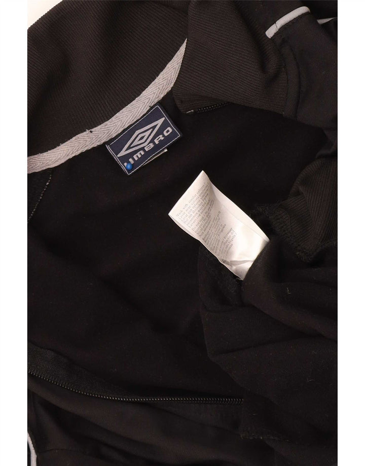 Giacca da tuta da uomo Umbro in poliestere nero medio
