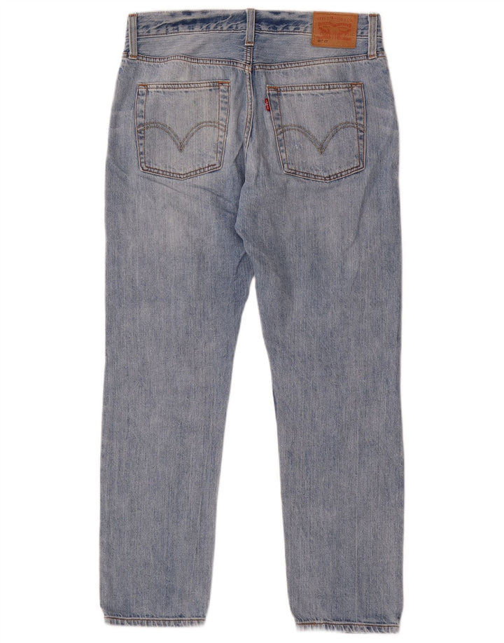 Jeans dritti invecchiati Levi's 501 CT da donna W26 L29 Blu