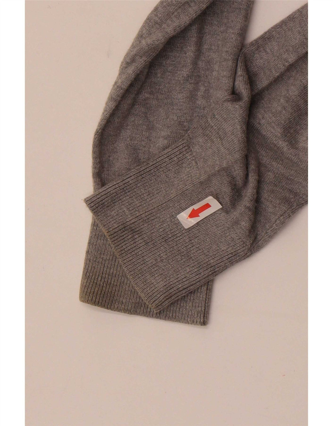 Maglione Zara da uomo con scollo a V grigio medio screziato