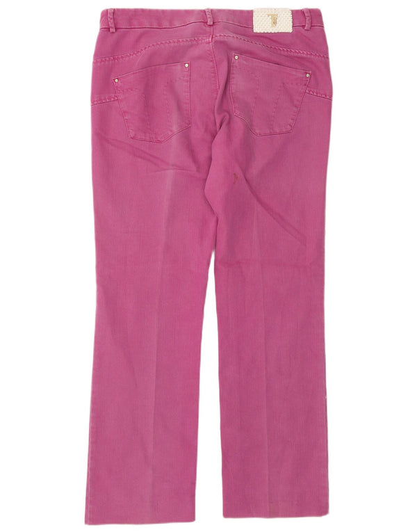 Jeans Straight Donna Trussardi W30 L30 Cotone Rosa