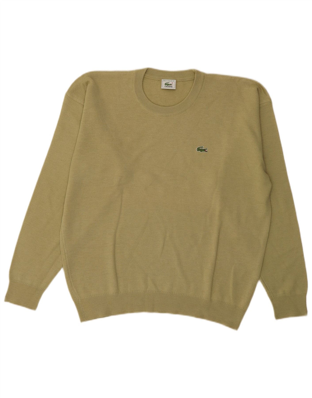 Maglione maglione girocollo da uomo Lacoste taglia 6 XL lana kaki