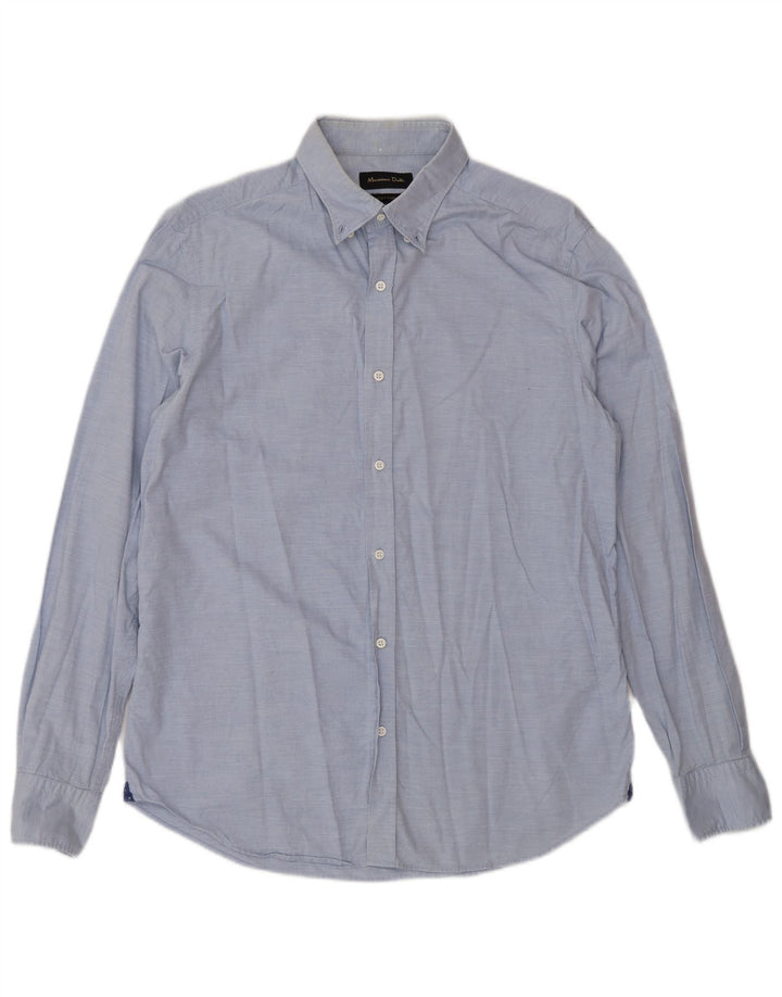 Camicia da uomo Massimo Dutti Blu medio