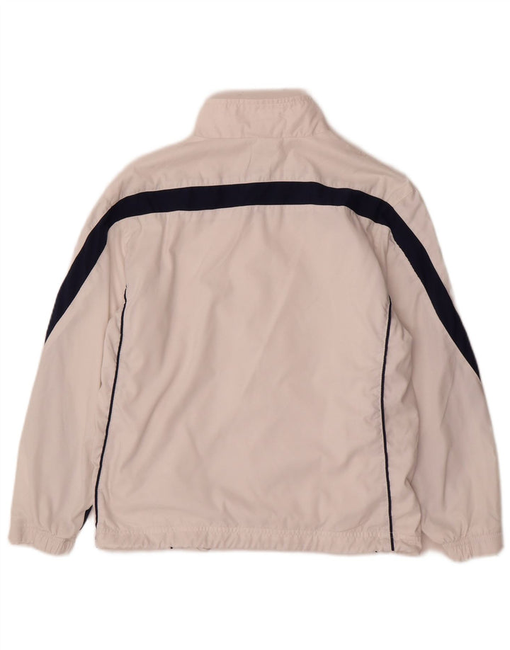 Giacca superiore della tuta da ragazzo Nike 10-11 anni nylon color block bianco medio