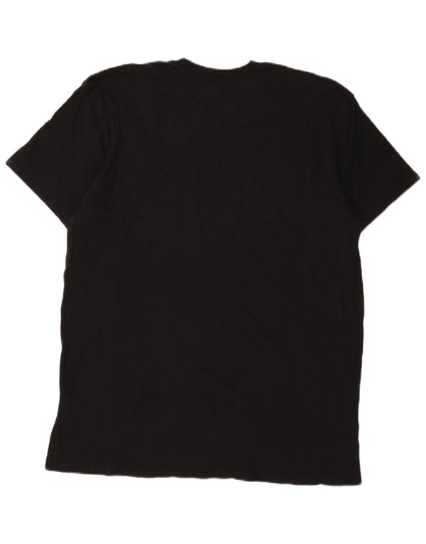 T-shirt grafica da uomo Hard Rock Cafe Barcelona Top XL in cotone nero