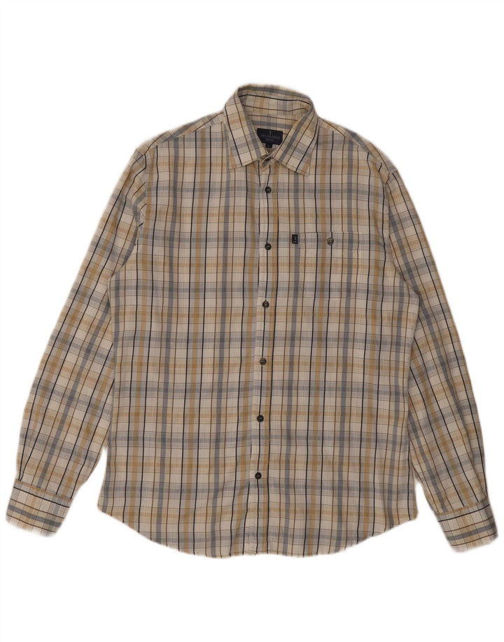 Camicia Uomo Trussardi Jeans Check Large Beige