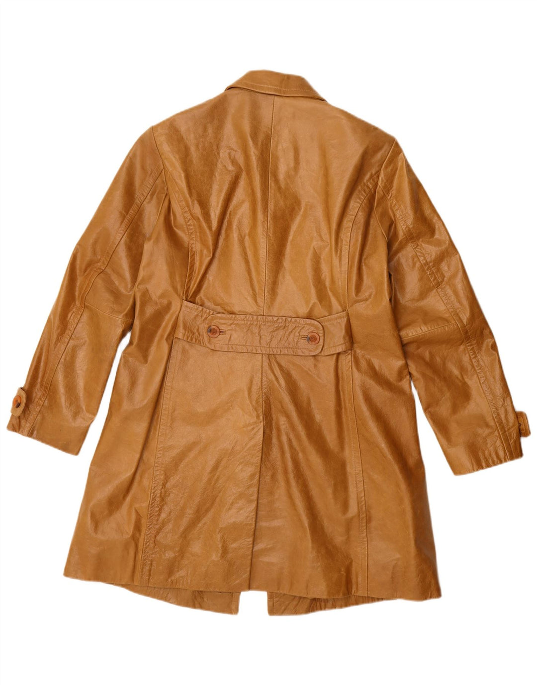 Cappotto in pelle da donna David Moore UK 14 Pelle marrone medio
