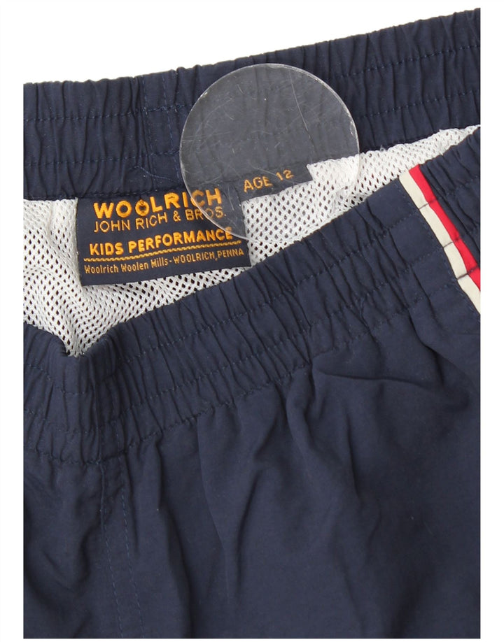 Pantaloncini da bagno per ragazzi Woolrich 11-12 anni in nylon blu navy