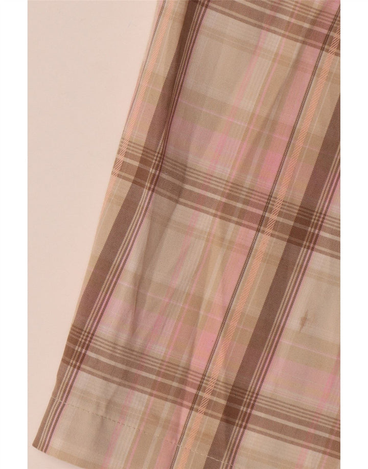 Pantaloncini chino da donna Izod US 8 Medium W32 Poliestere a quadri rosa