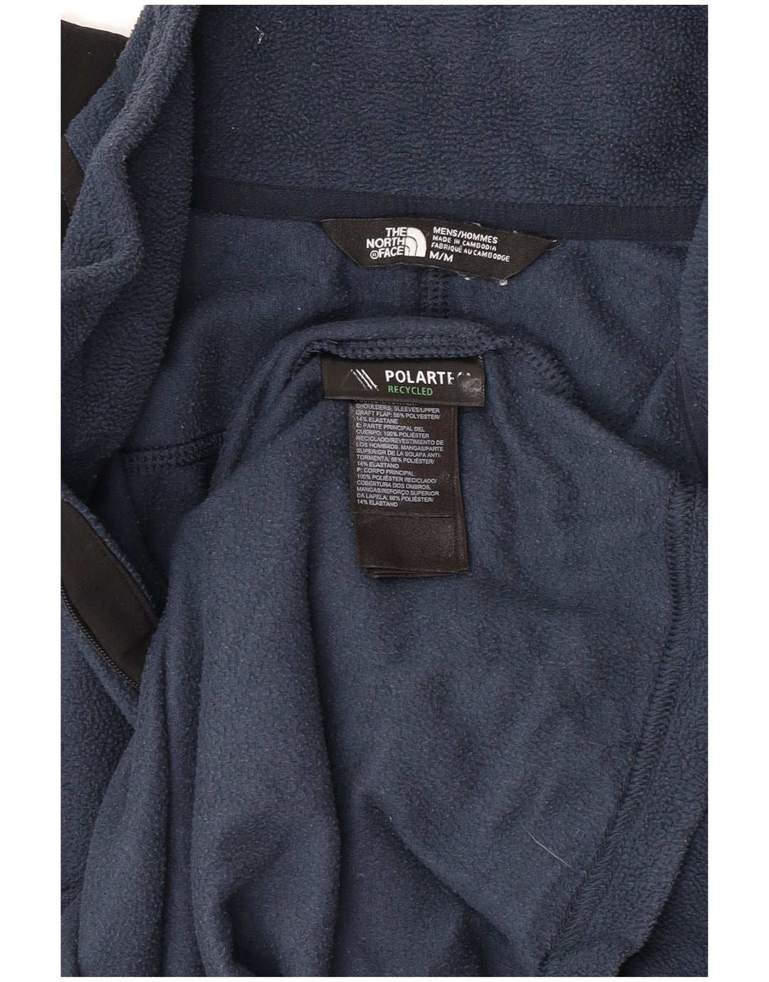 Maglione in pile Polartec da uomo The North Face medio poliestere blu navy