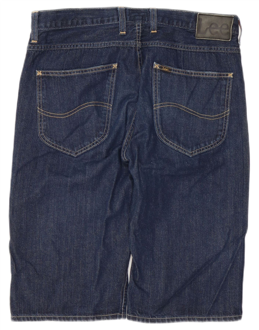 Pantaloncini corti in denim da uomo a 5 tasche Lee W32 cotone blu navy medio