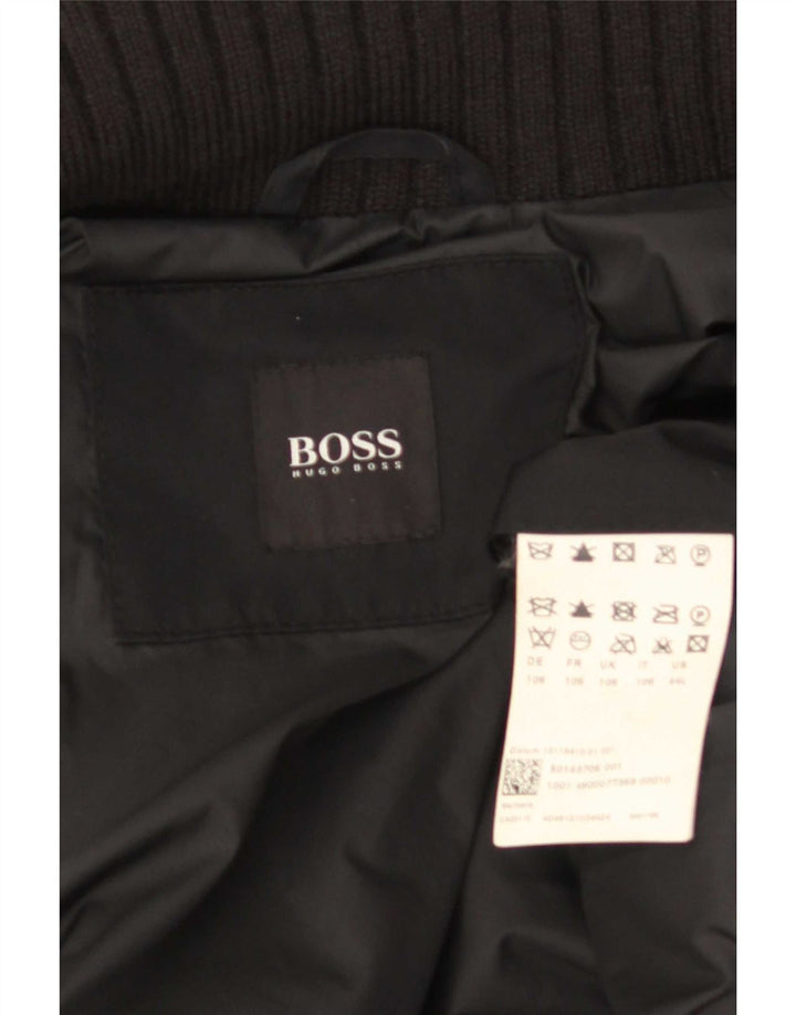 Cappotto da uomo Hugo Boss UK 42 XL poliestere nero
