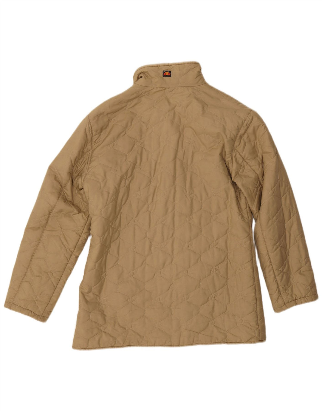 Giacca trapuntata oversize da donna Ellesse UK 10 Small Beige Poliestere
