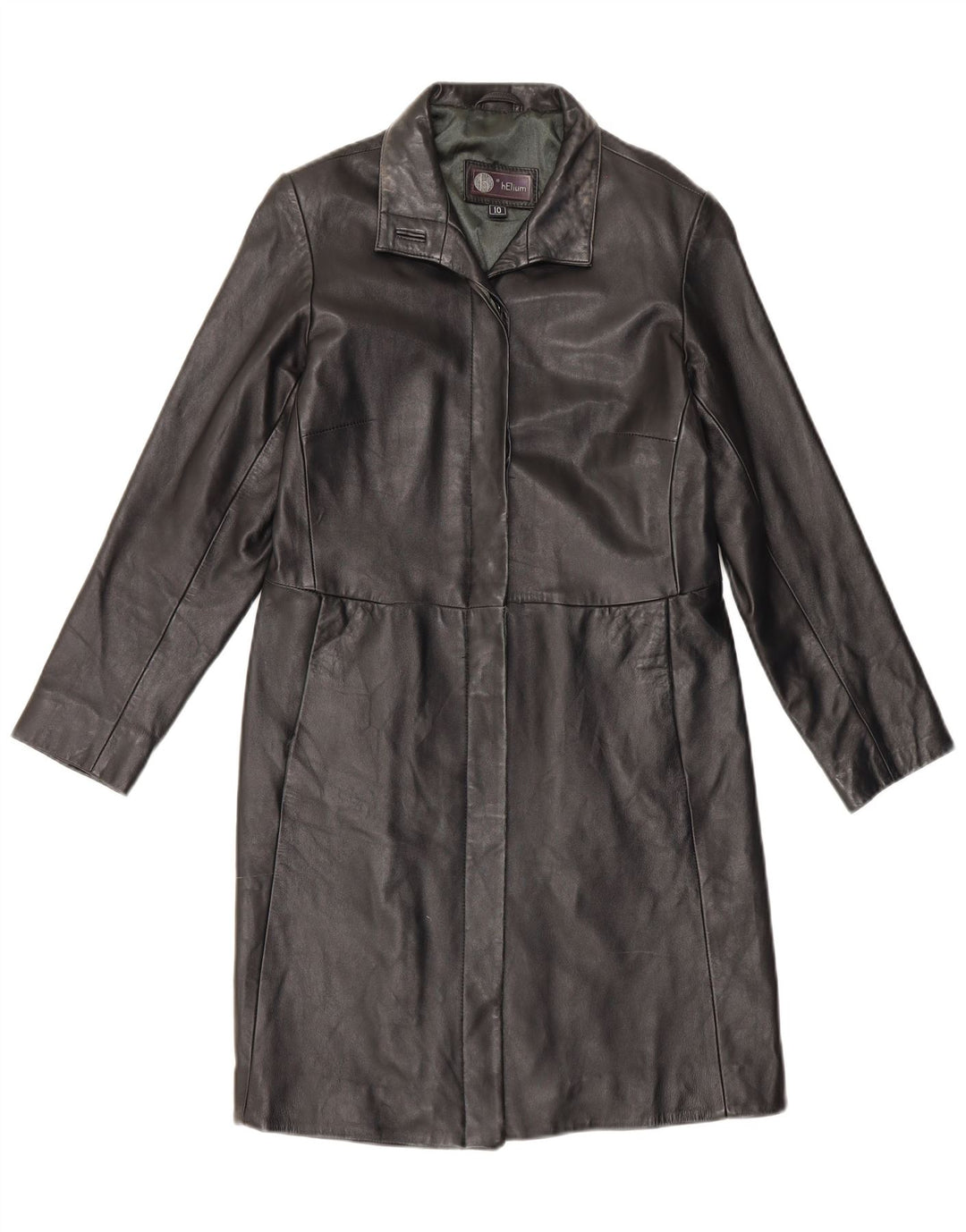 Cappotto in pelle da donna Helium UK 10 piccolo nero