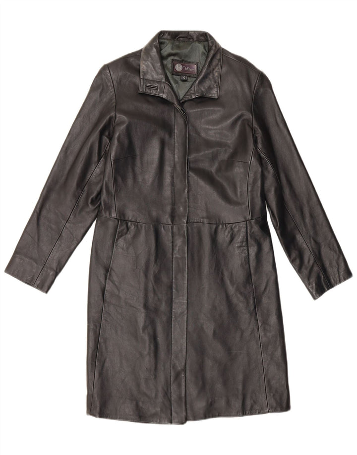 Cappotto in pelle da donna Helium UK 10 piccolo nero