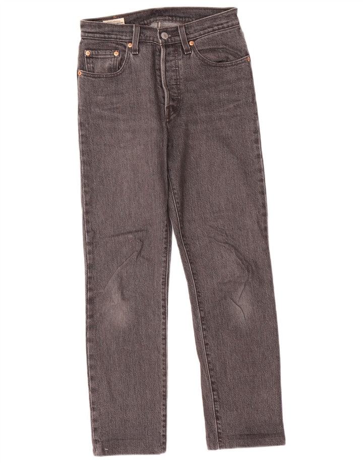 Jeans dritti Levi's 501 da donna W24 L28 cotone grigio