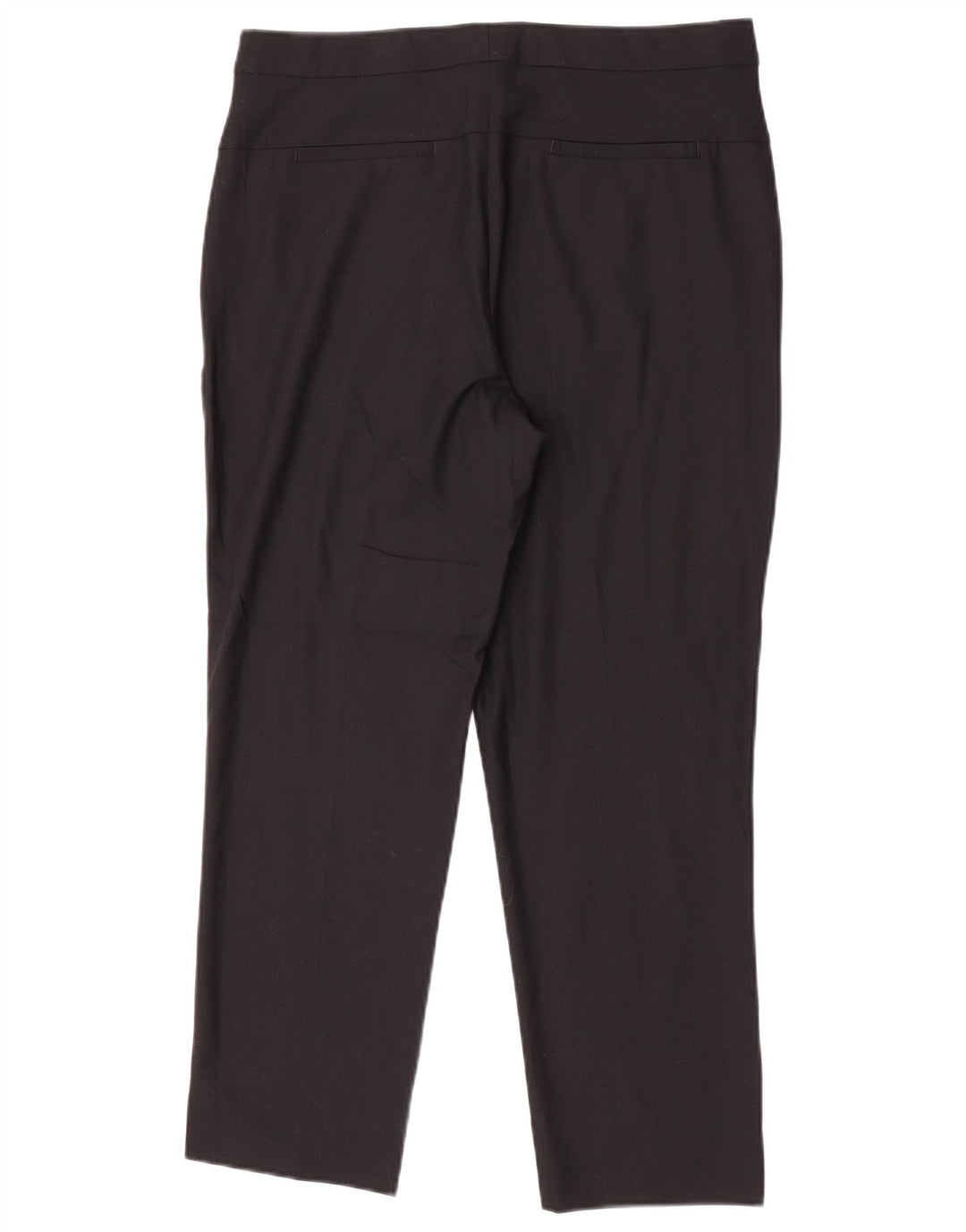 Pantaloni da abito dritti da donna Marks & Spencer UK 12 medi W32 L26 neri